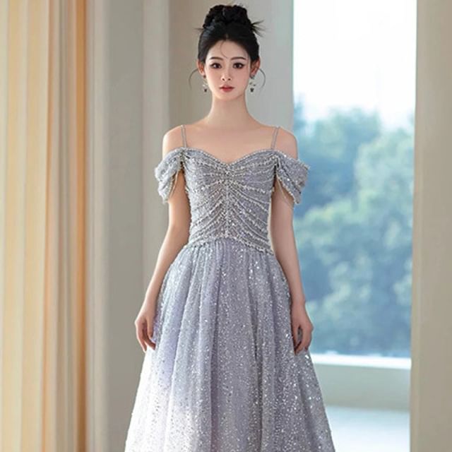 dark teal bridesmaid dresses with sleeves Lace Bodice Chiffon Maxi Bridesmaid Dress, Dark Teal – Jolie Moi Retail main image 1