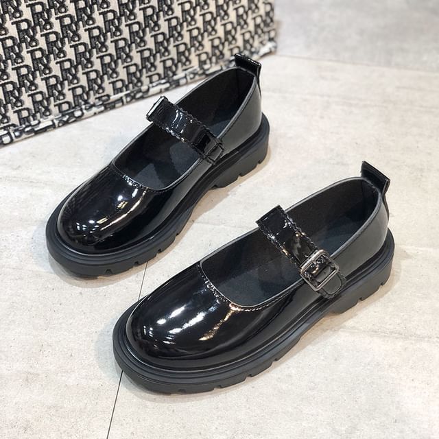 Anran-Patent Mary Jane Shoes