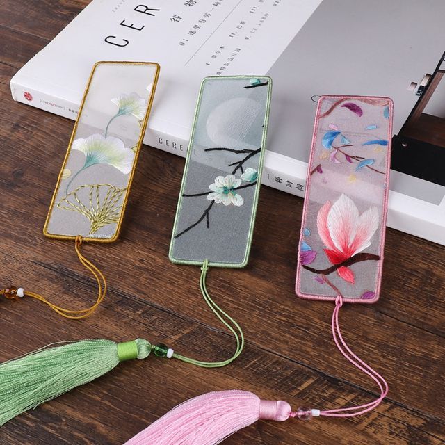 candycross - Flower Tassel Bookmark Embroidery DIY Kit