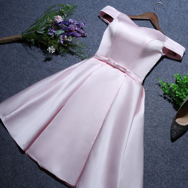 Phaborio - Sleeveless Off-Shoulder Plain Bow A-Line Bridesmaid Dress |  YesStyle