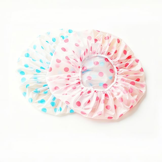 Chiseoul-Czapka pod prysznic w kropki