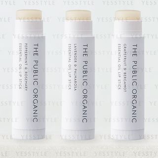 THE PUBLIC ORGANIC - Essential Oil Lip Stick 4g - 3 Types