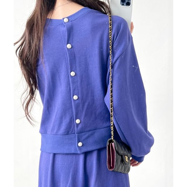 Chubby Girl-Plain Button-Up Jacket