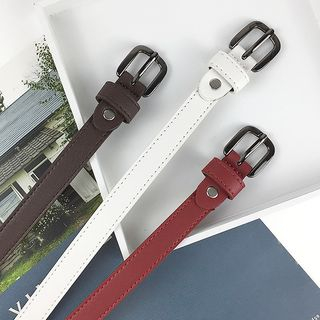 Pompabee-Faux Leather Belt