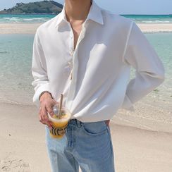 Seoul Homme - Hidden-Button Shirt Seoul Homme - Hidden-Button Shirt