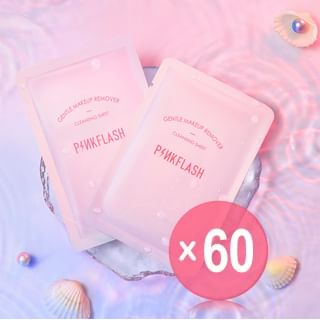PINKFLASH - Gentle Makeup Remover Cleansing Sheet (x60) (Bulk Box)