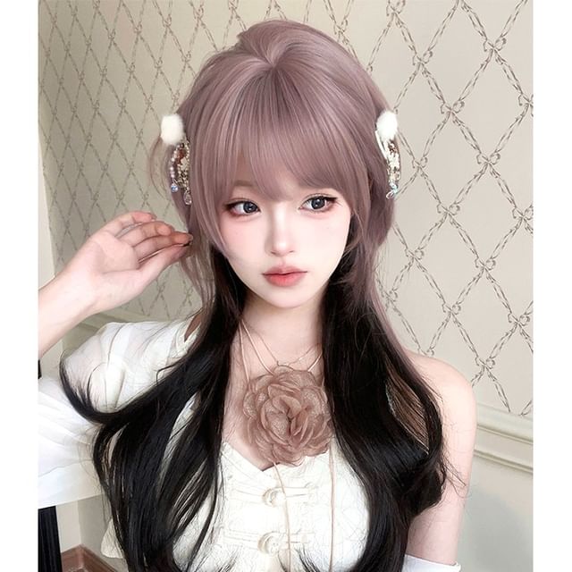 Jellyfish-Long Full Wig - Wavy Gradient