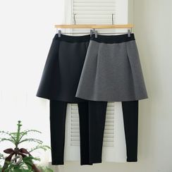 Lemite - Miniskirt Overlay Leggings