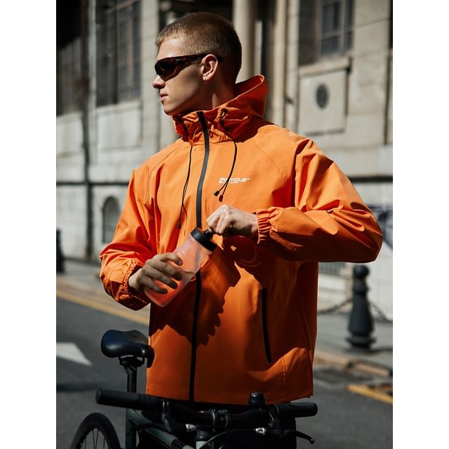 Newin-Unisex Hooded Windbreaker