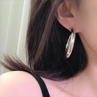 Seirios-Alloy Hoop Earring