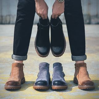 belted chelsea boots