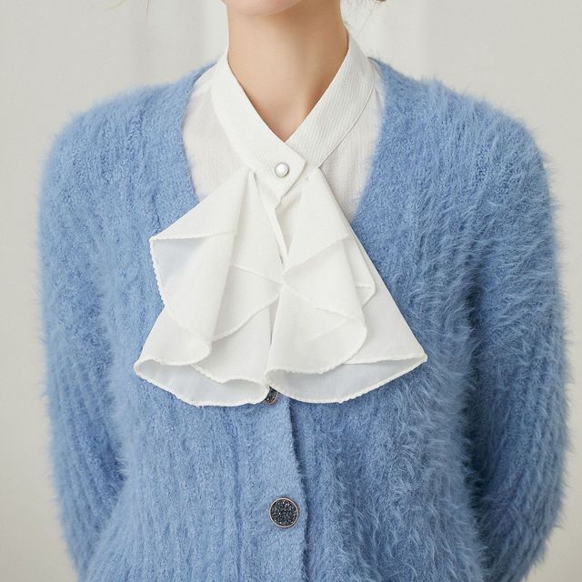 MIOW-Plain Ruffle Decorative Collar