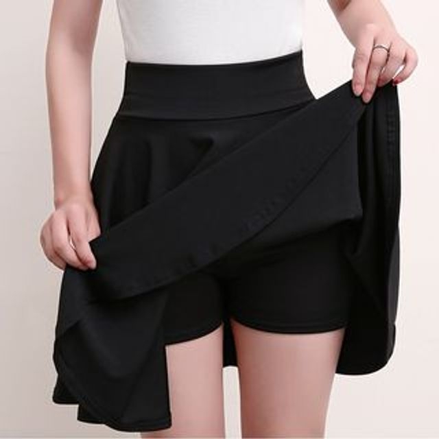 Ukiyo - A-Line Skirt with Inset Shorts | YesStyle