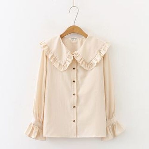 Aigan - Ruffle Trim Shirt | YesStyle