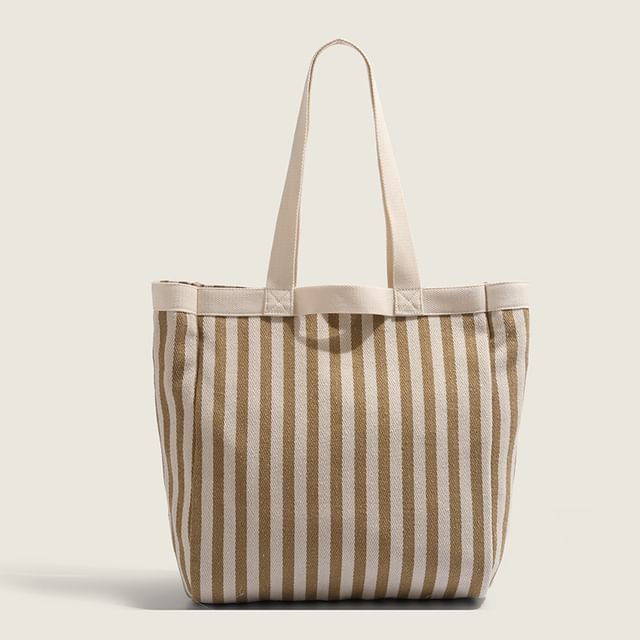 Indenis-Striped Tote Bag