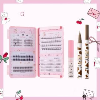 FLORTTE - Bundle: False Eyelashes & Eyeliner Set