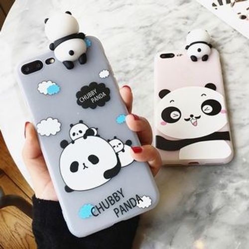  3D Panda Case for iPhone X/7plus/8Plus (Chubby Panda, iPhone  7Plus/8Plus) : Cell Phones & Accessories