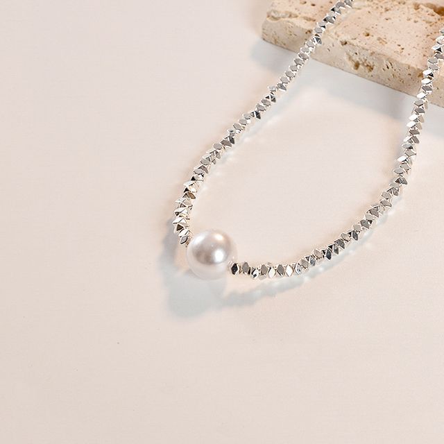 Ordinario - Faux Pearl Pendant Alloy Necklace | YesStyle