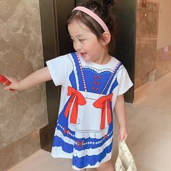 LUSON - Kids Dress Print Short-Sleeve T-Shirt Dress LUSON - Kids Dress Print Short-Sleeve T-Shirt Dress