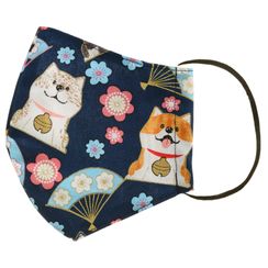 Miumi - Funda de algodón hecha a mano para mascarillas – Estampado de shiba (ADULTOS) Miumi - Funda de algodón hecha a mano para mascarillas – Estampado de shiba (ADULTOS)