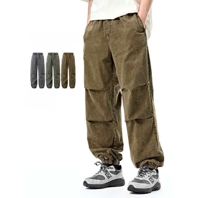 Newin-Dyed Loose Jogger Pants