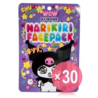 ASUNAROSYA - Sanrio Kuromi Narikiri Face Pack Cute Nabeyuka (x30) (Bulk Box)