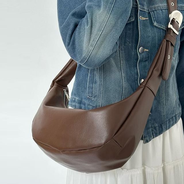 Bolso-Faux Leather Hobo Bag
