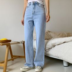 Envy Look - Washed Straight-Cut Jeans Envy Look - Washed Straight-Cut Jeans