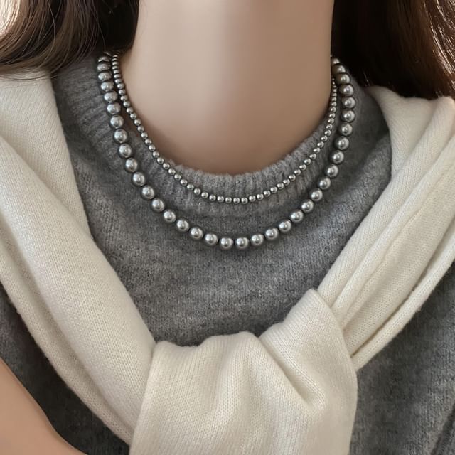 Jael-Faux Pearl Necklace Set Various Designs