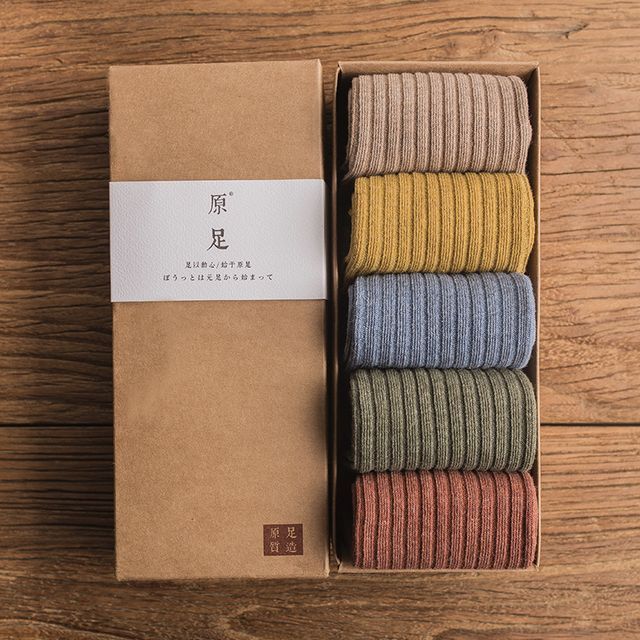 Mimiyu-Set of 5 Ribbed Socks