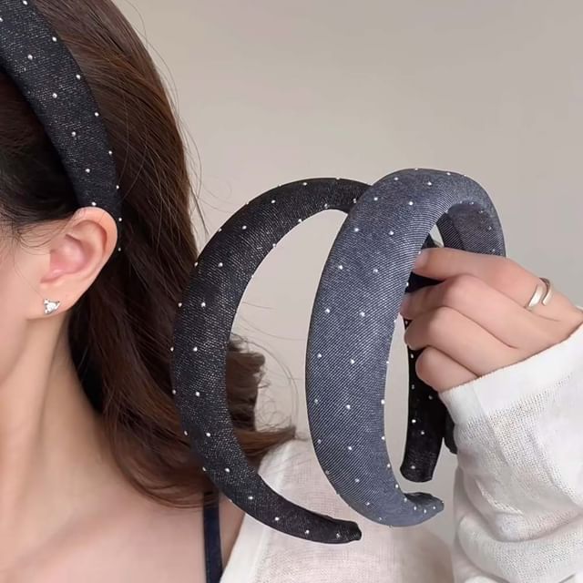 Mentosi-Dotted Thick Headband