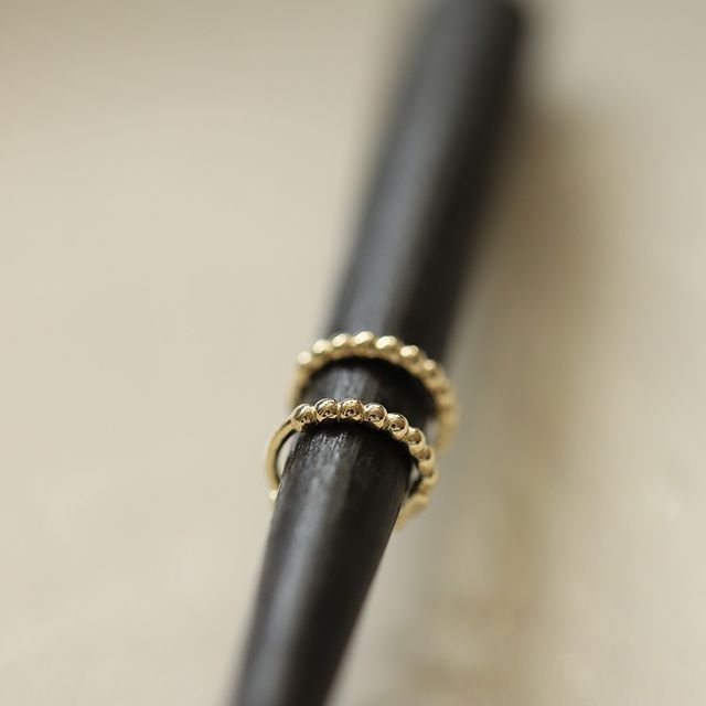 Phoenoa-Beaded Hoop Earring