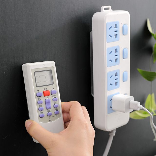 Wall Mount Power Extension Cord Bracket Holder