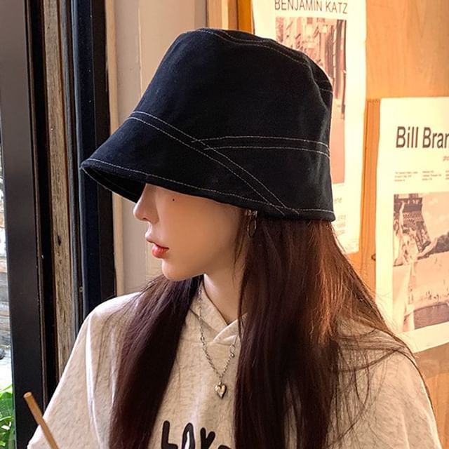 Anavanda-Plain Bucket Hat
