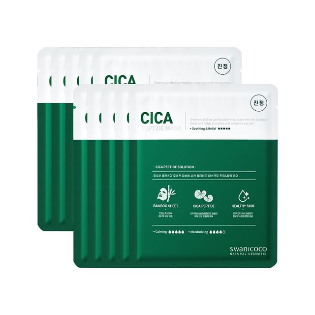 SWANICOCO-Cica Peptide Mask Pack Set