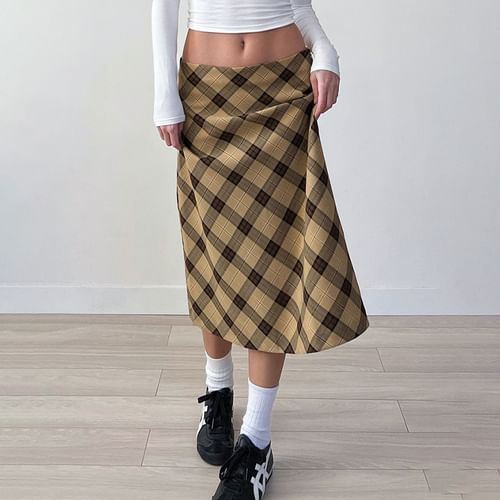 Plaid skirt clearance yesstyle