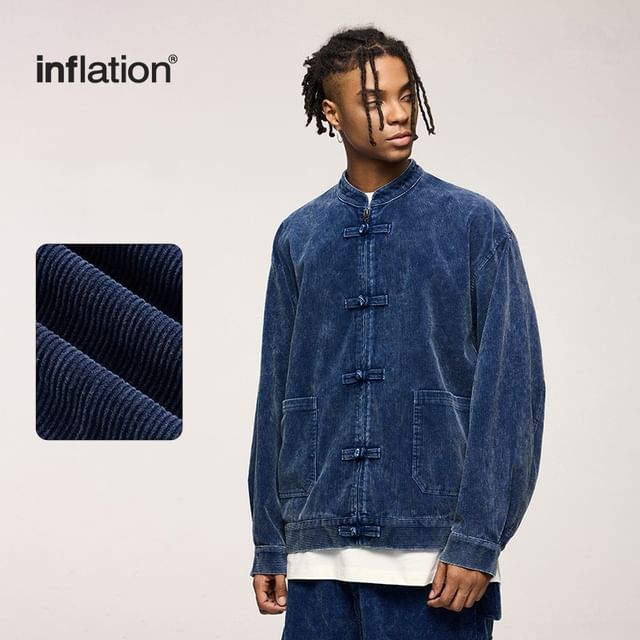 Newin - Chinese Frog-Button Corduroy Jacket | YesStyle