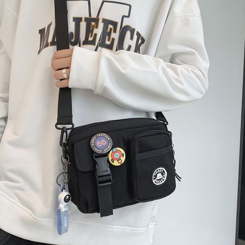 Set: Buckled Crossbody Bag + Charm