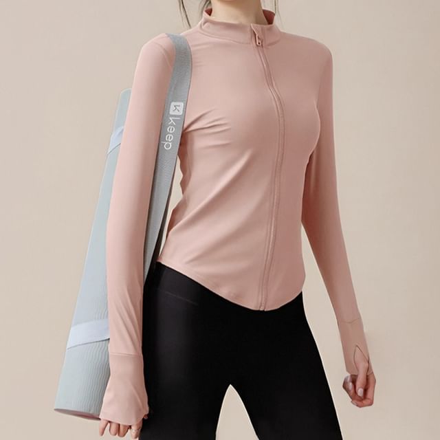 Runyz-Plain Zip Sports Jacket