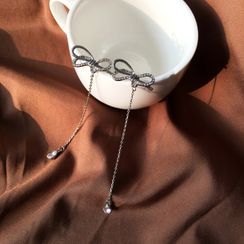 Yambo - Bow Drop Earring Yambo - Bow Drop Earring