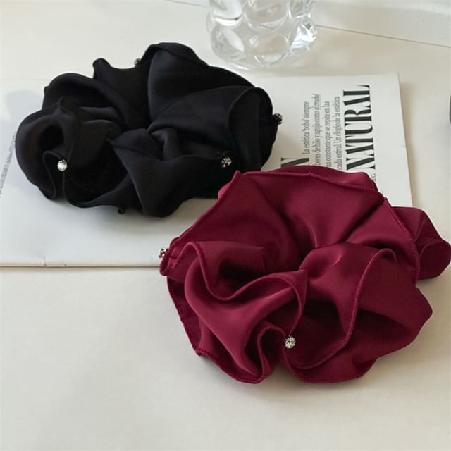 enthice-Rhinestone Scrunchie