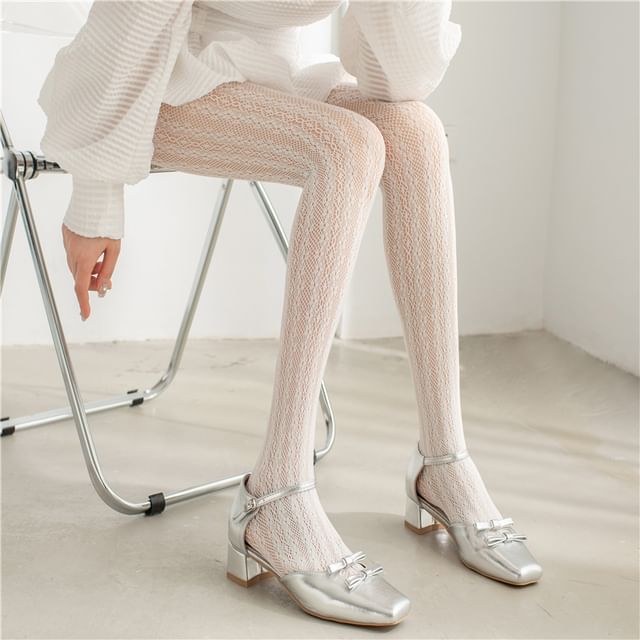 Gentiana-Plain Lace Tights