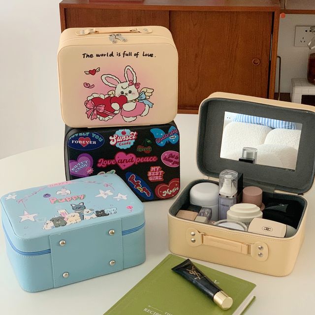 Olsin Print Travel Makeup Case YesStyle