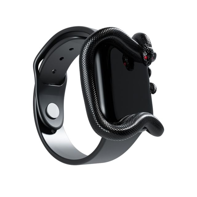 Krocalute-Snake Apple Watch Band with Protective Case