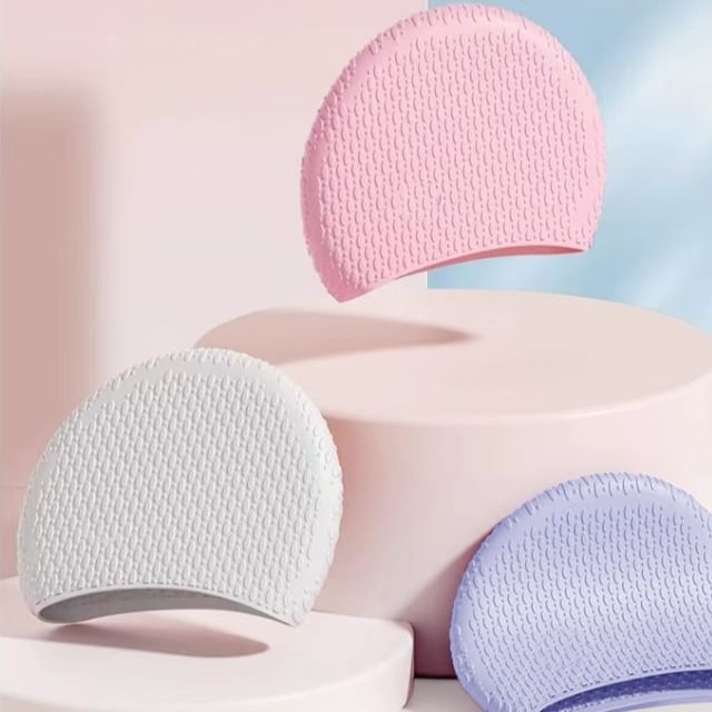 Seneliel-Plain Silicone Swim Cap