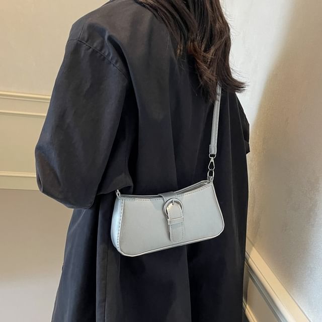 Indenis-Buckled Crossbody Bag