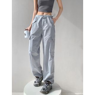 Girls Loose Casual Cargo Pants Fashion Korean Street Style Hip Hop Trousers  Wide Leg Pants with Belt for School Vacation Daily - AliExpress