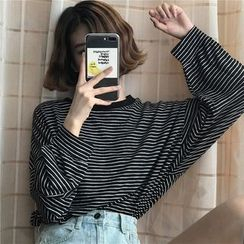 Duffie - Long-Sleeve Striped T-Shirt