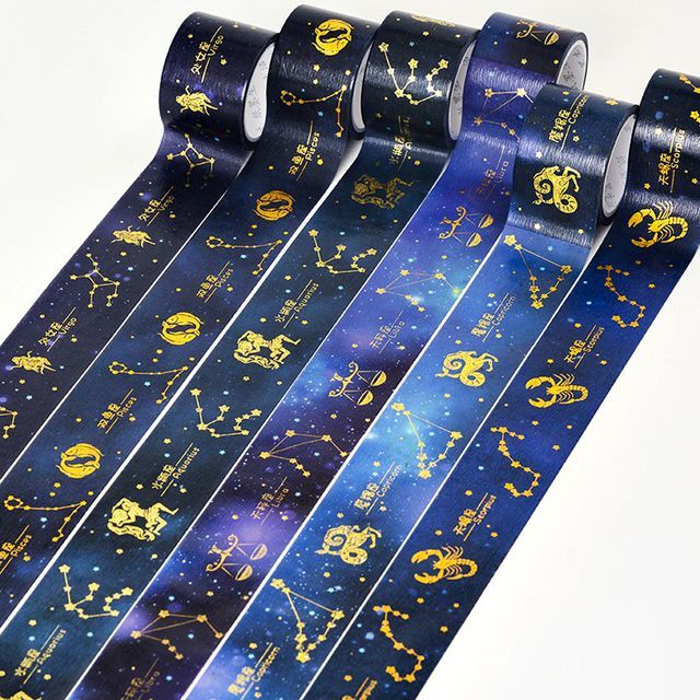 Celosia - Metallic Zodiac Masking Tape (various designs) | YesStyle