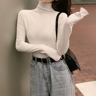 Shinsei - Long-Sleeve Turtleneck Top 